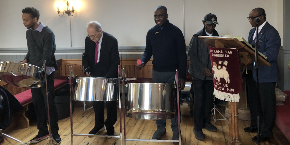 Steel pan at Hornsey Moravian Church on 2025-06-15